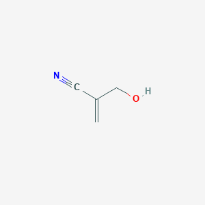 molecular formula C4H5NO B2990222 2-(hydroxymethyl)prop-2-enenitrile CAS No. 23873-54-3