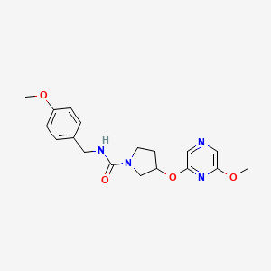 N-(4-methoxybenzyl)-3-((6-methoxypyrazin-2-yl)oxy)pyrrolidine-1-carboxamide