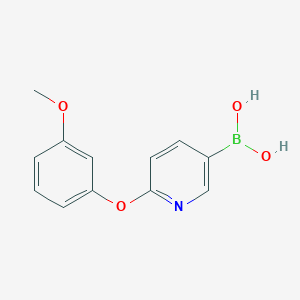 molecular formula C12H12BNO4 B2990230 6-(3-Methoxyphenoxy)pyridine-3-boronic acid CAS No. 2096338-80-4
