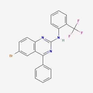 6-bromo-4-phenyl-N-[2-(trifluoromethyl)phenyl]quinazolin-2-amine