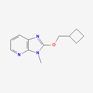 molecular formula C12H15N3O B2990274 2-(cyclobutylmethoxy)-3-methyl-3H-imidazo[4,5-b]pyridine CAS No. 2175978-91-1