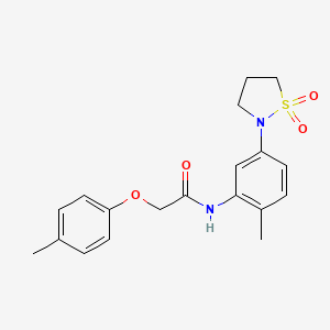 N-(5-(1,1-dioxidoisothiazolidin-2-yl)-2-methylphenyl)-2-(p-tolyloxy)acetamide