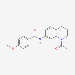N-(1-acetyl-3,4-dihydro-2H-quinolin-7-yl)-4-methoxybenzamide