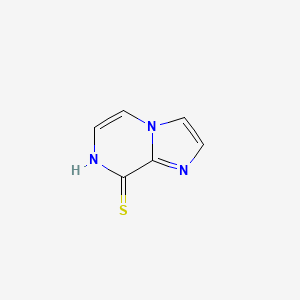 molecular formula C6H5N3S B2990358 Imidazo[1,2-a]pyrazine-8-thiol CAS No. 95186-06-4