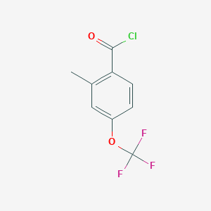 molecular formula C9H6ClF3O2 B2990411 2-methyl-4-(trifluoromethoxy)benzoyl Chloride CAS No. 261951-93-3