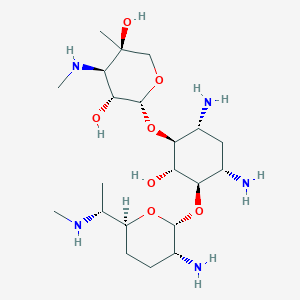 molecular formula C21H43N5O7  xH2SO4 (lot specific) B029906 Gentamicin C1 CAS No. 25876-10-2