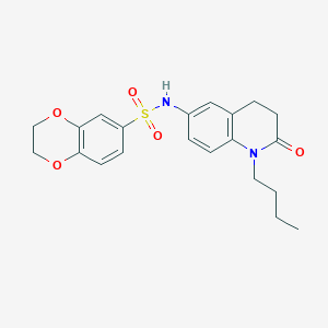 N-(1-butyl-2-oxo-1,2,3,4-tetrahydroquinolin-6-yl)-2,3-dihydrobenzo[b][1,4]dioxine-6-sulfonamide