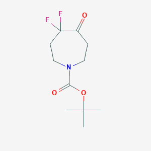 molecular formula C11H17F2NO3 B2990630 tert-Butyl 4,4-difluoro-5-oxoazepane-1-carboxylate CAS No. 2167831-90-3