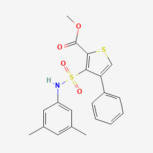 molecular formula C20H19NO4S2 B2990631 Methyl 3-[(3,5-dimethylphenyl)sulfamoyl]-4-phenylthiophene-2-carboxylate CAS No. 899977-13-0