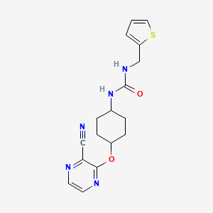 1-((1r,4r)-4-((3-Cyanopyrazin-2-yl)oxy)cyclohexyl)-3-(thiophen-2-ylmethyl)urea