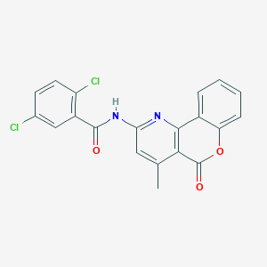 2,5-dichloro-N-(4-methyl-5-oxo-5H-chromeno[4,3-b]pyridin-2-yl)benzamide