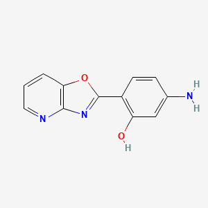 5-Amino-2-([1,3]oxazolo[4,5-b]pyridin-2-yl)phenol