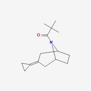 1-{3-Cyclopropylidene-8-azabicyclo[3.2.1]octan-8-yl}-2,2-dimethylpropan-1-one