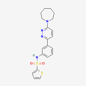 N-(3-(6-(azepan-1-yl)pyridazin-3-yl)phenyl)thiophene-2-sulfonamide