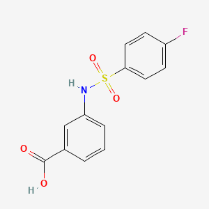 3-{[(4-Fluorophenyl)sulfonyl]amino}benzoic acid