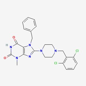 8-{4-[(2,6-Dichlorophenyl)methyl]piperazinyl}-3-methyl-7-benzyl-1,3,7-trihydro purine-2,6-dione