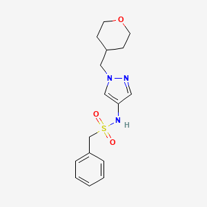1-phenyl-N-(1-((tetrahydro-2H-pyran-4-yl)methyl)-1H-pyrazol-4-yl)methanesulfonamide