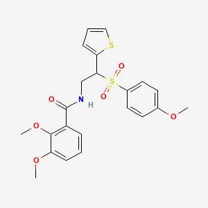 2,3-dimethoxy-N-[2-[(4-methoxyphenyl)sulfonyl]-2-(2-thienyl)ethyl]benzamide