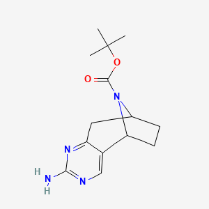 Tert-butyl 5-amino-4,6,12-triazatricyclo[7.2.1.02,7]dodeca-2,4,6-triene-12-carboxylate