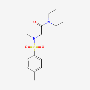 molecular formula C14H22N2O3S B2990723 N,N-diethyl-2-[methyl-(4-methylphenyl)sulfonylamino]acetamide CAS No. 723329-05-3