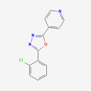 2-(2-Chlorophenyl)-5-pyridin-4-yl-1,3,4-oxadiazole