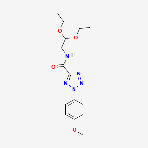 N-(2,2-diethoxyethyl)-2-(4-methoxyphenyl)-2H-tetrazole-5-carboxamide