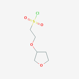 molecular formula C6H11ClO4S B2990738 2-(Oxolan-3-yloxy)ethanesulfonyl chloride CAS No. 1341778-24-2