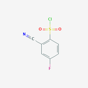 2-Cyano-4-fluorobenzene-1-sulfonyl chloride