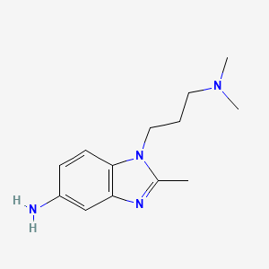molecular formula C13H20N4 B2990783 1-[3-(dimethylamino)propyl]-2-methyl-1H-benzimidazol-5-amine CAS No. 1232792-22-1