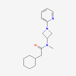 molecular formula C17H25N3O B2990794 2-Cyclohexyl-N-methyl-N-(1-pyridin-2-ylazetidin-3-yl)acetamide CAS No. 2415620-47-0