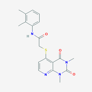 molecular formula C19H20N4O3S B2990811 2-(1,3-dimethyl-2,4-dioxopyrido[2,3-d]pyrimidin-5-yl)sulfanyl-N-(2,3-dimethylphenyl)acetamide CAS No. 899941-25-4
