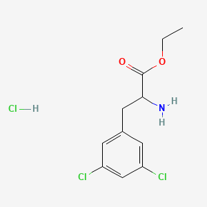 B2990813 Ethyl 2-amino-3-(3,5-dichlorophenyl)propanoate Hydrochloride CAS No. 856571-00-1