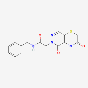 1-(2-methoxyphenyl)-4-[4-(1H-1,2,4-triazol-1-ylmethyl)benzoyl]piperazine