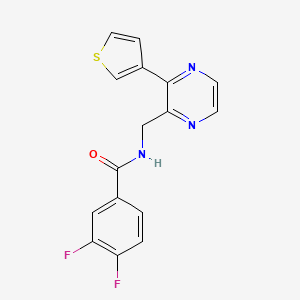 3,4-difluoro-N-((3-(thiophen-3-yl)pyrazin-2-yl)methyl)benzamide