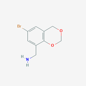 molecular formula C9H10BrNO2 B2990883 (6-bromo-4H-benzo[d][1,3]dioxin-8-yl)methanamine CAS No. 938120-82-2