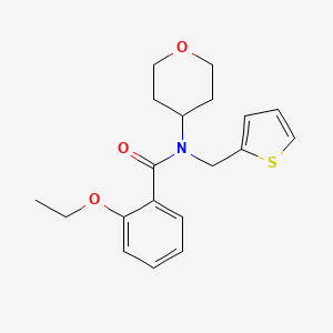 2-ethoxy-N-(tetrahydro-2H-pyran-4-yl)-N-(thiophen-2-ylmethyl)benzamide