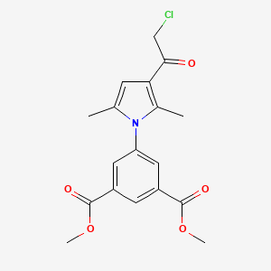dimethyl 5-[3-(chloroacetyl)-2,5-dimethyl-1H-pyrrol-1-yl]isophthalate