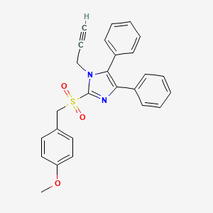 4,5-diphenyl-1-(2-propynyl)-1H-imidazol-2-yl 4-methoxybenzyl sulfone