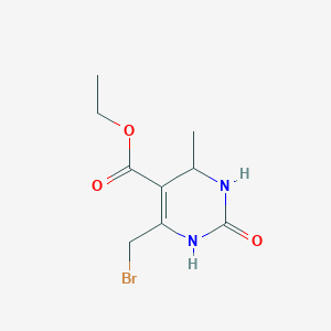 molecular formula C9H13BrN2O3 B2990914 Ethyl 6-(bromomethyl)-4-methyl-2-oxo-1,2,3,4-tetrahydropyrimidine-5-carboxylate CAS No. 14757-98-3