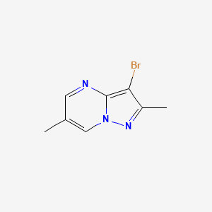 molecular formula C8H8BrN3 B2990922 3-Bromo-2,6-dimethylpyrazolo[1,5-a]pyrimidine CAS No. 1780174-60-8