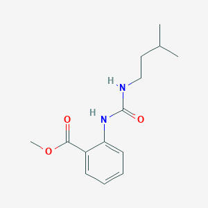 molecular formula C14H20N2O3 B2990940 Methyl 2-(3-isopentylureido)benzoate CAS No. 894183-25-6