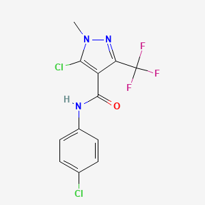 5-chloro-N-(4-chlorophenyl)-1-methyl-3-(trifluoromethyl)-1H-pyrazole-4-carboxamide