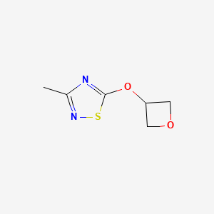 3-Methyl-5-(oxetan-3-yloxy)-1,2,4-thiadiazole