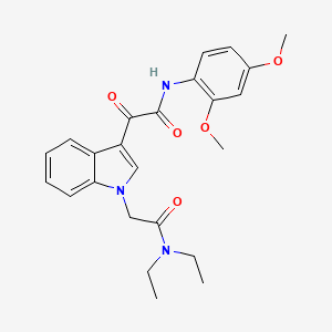 2-(1-(2-(diethylamino)-2-oxoethyl)-1H-indol-3-yl)-N-(2,4-dimethoxyphenyl)-2-oxoacetamide