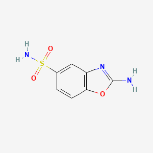 molecular formula C7H7N3O3S B2991064 2-氨基-1,3-苯并恶唑-5-磺酰胺 CAS No. 1479273-05-6