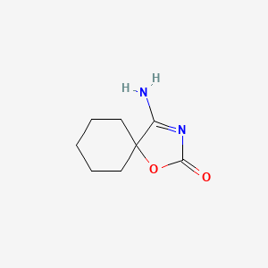molecular formula C8H12N2O2 B2991111 4-Imino-1-oxa-3-azaspiro[4.5]decan-2-one CAS No. 1698043-89-8
