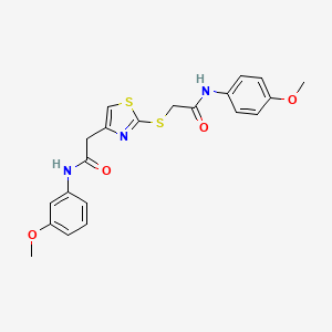 N-(4-methoxyphenyl)-2-((4-(2-((3-methoxyphenyl)amino)-2-oxoethyl)thiazol-2-yl)thio)acetamide