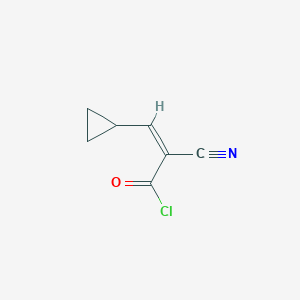 (Z)-2-Cyano-3-cyclopropylprop-2-enoyl chloride