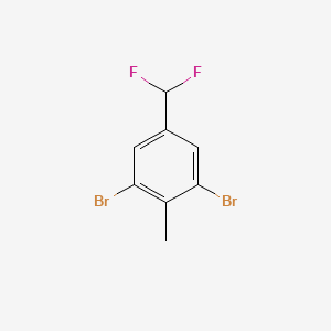 B2991148 1,3-Dibromo-5-(difluoromethyl)-2-methylbenzene CAS No. 2248283-59-0