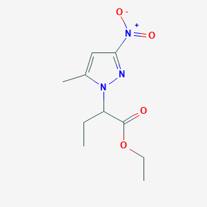 ethyl 2-(5-methyl-3-nitro-1H-pyrazol-1-yl)butanoate